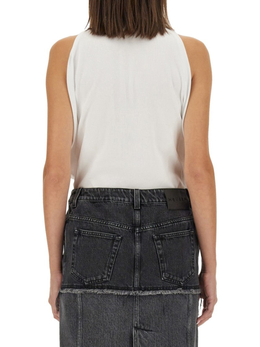Alexander Mcqueen Ribbed Tank Top