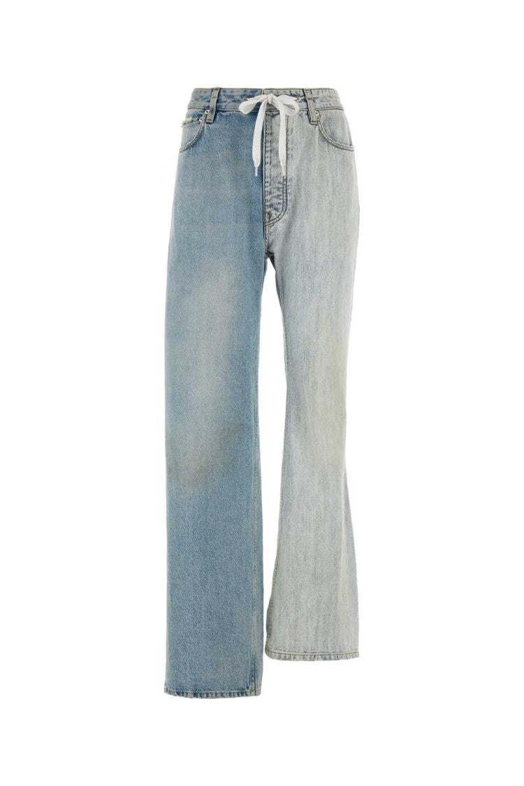 Balenciaga Two-Tone Denim Fifty-Fifty Jeans