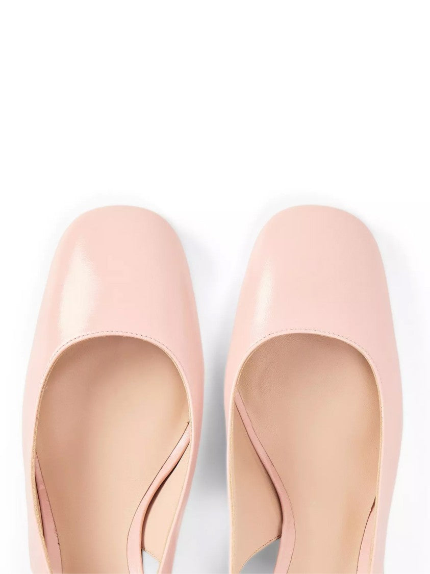 Emporio Armani Patent Leather Slingback Pumps