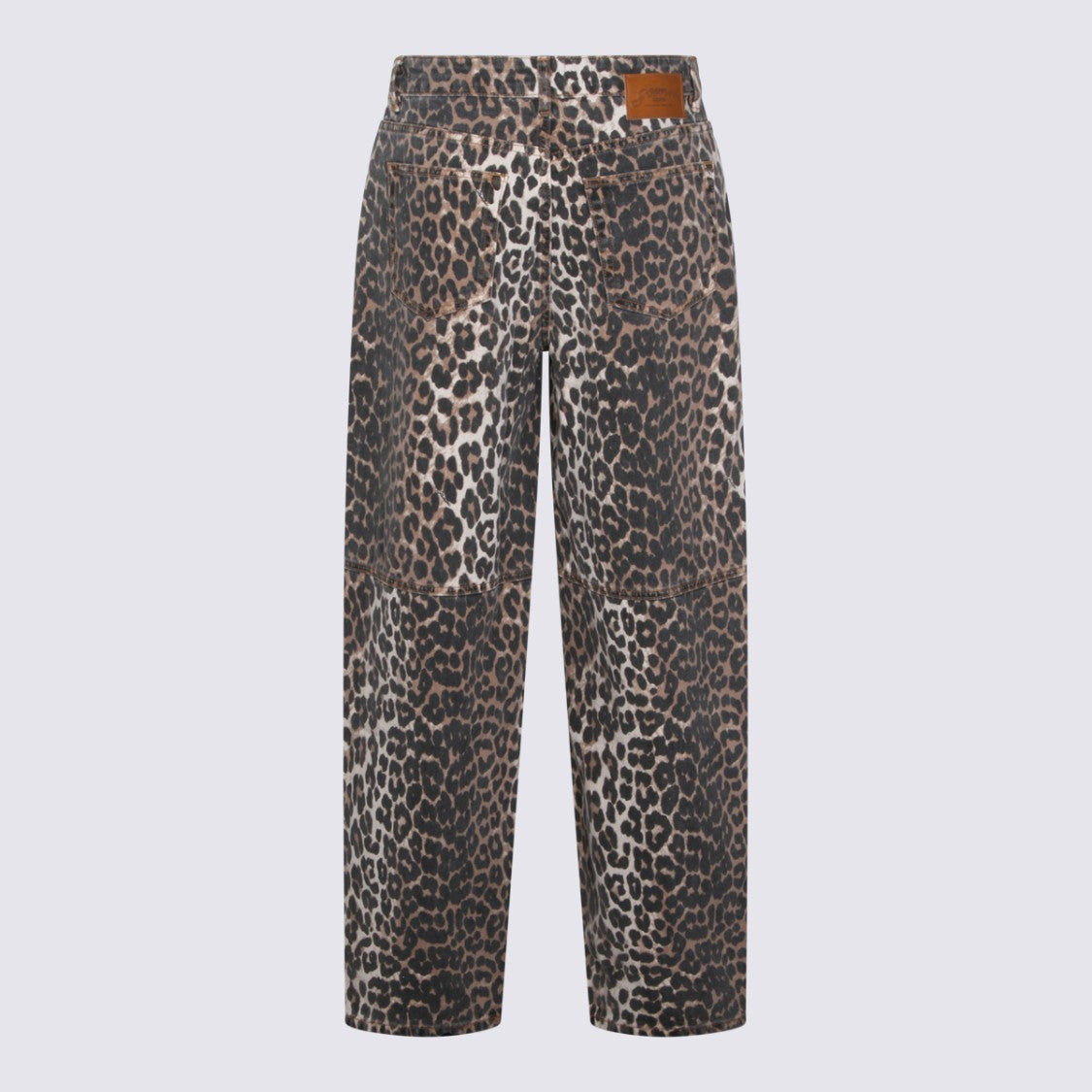 Ganni Straight-Leg Denim Jeans With Mid-Rise Waist And Timeless Finish