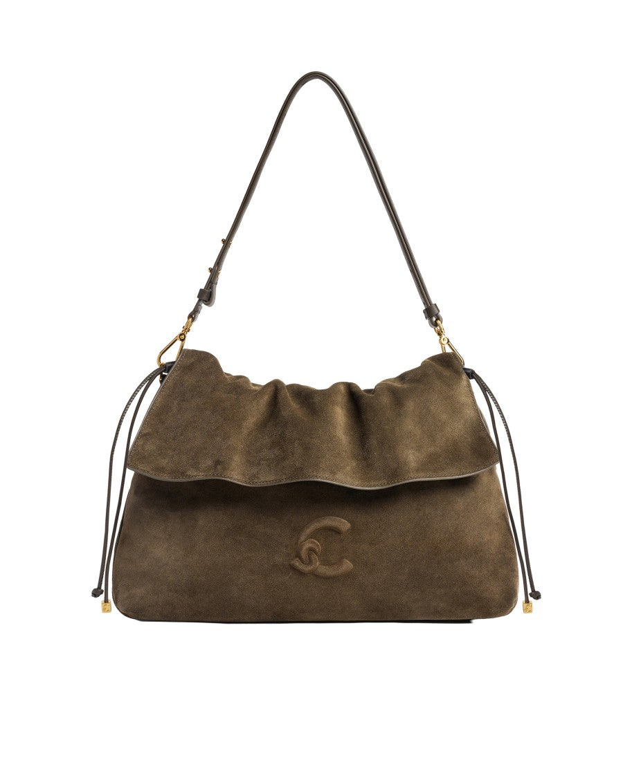 Coccinelle Lidia Suede Leather Shoulder Bag