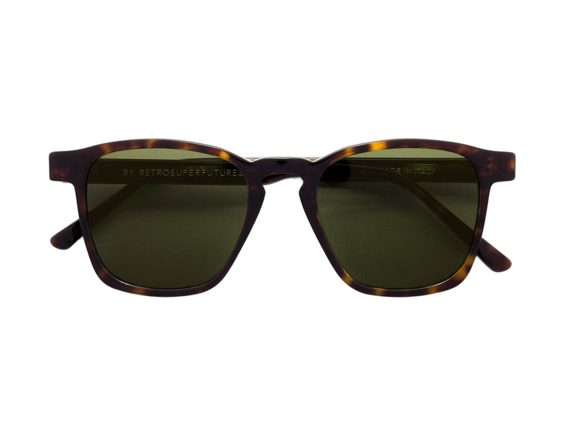 Retrosuperfuture Gold Unico 3627 Tortoiseshell Square Sunglasses