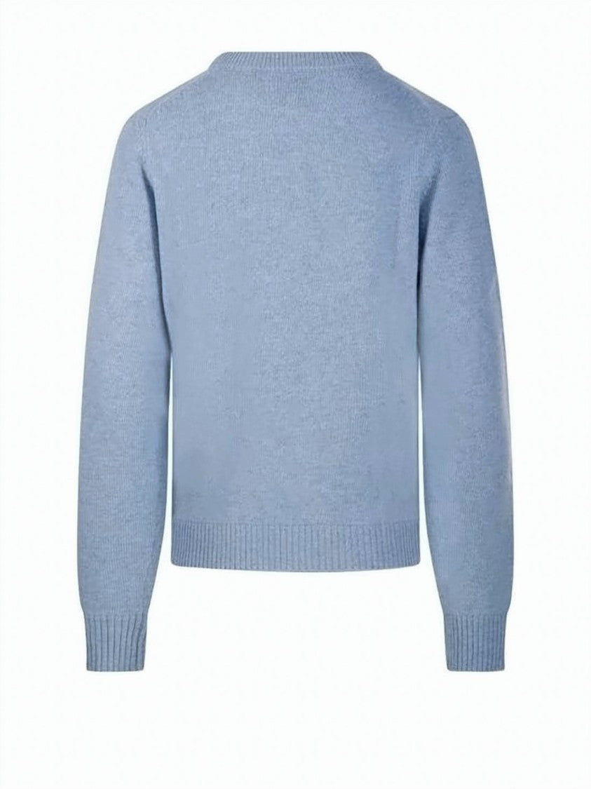 Ganni Light Blue Knit Sweater