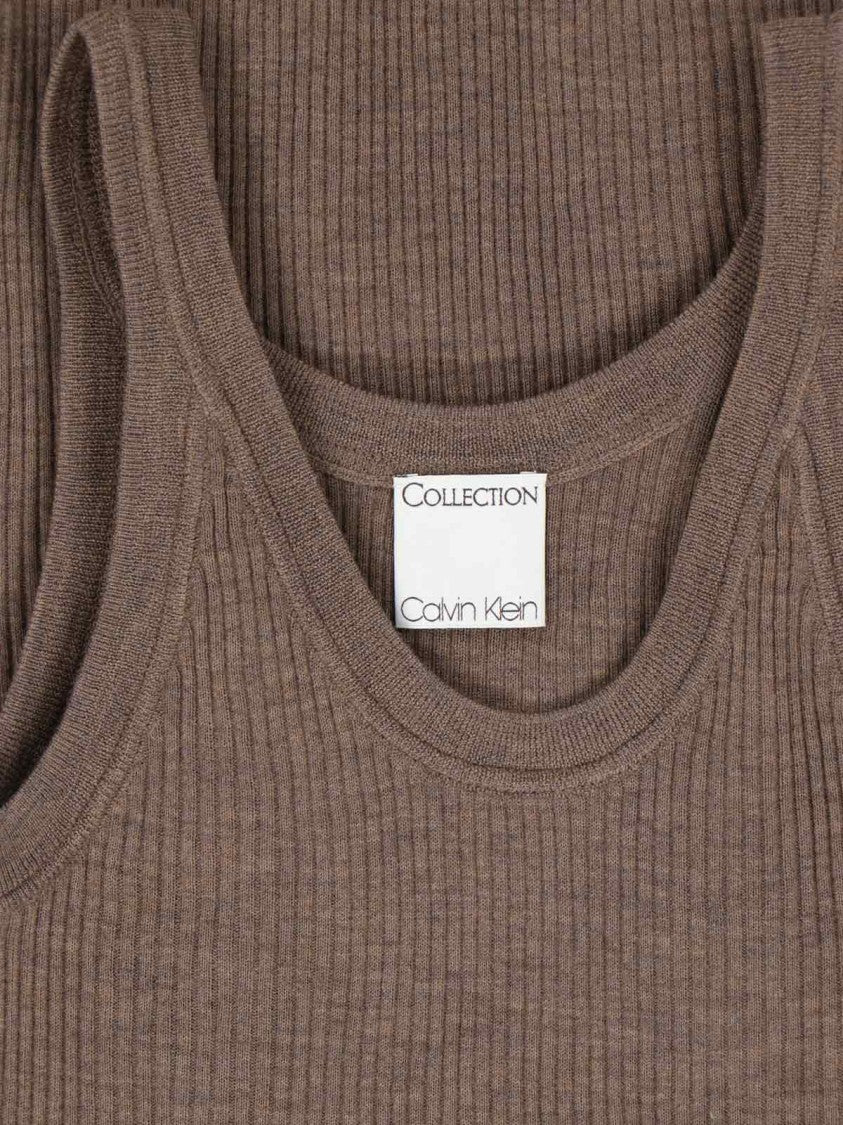 Calvin Klein Ribbed Knit Tank Top