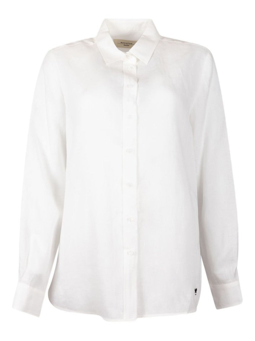 Max Mara Silk Long-Sleeve Shirt