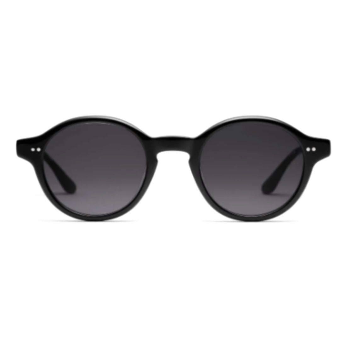 Peter And May Miaouuu Round Acetate Sunglasses With Glossy Black Finish