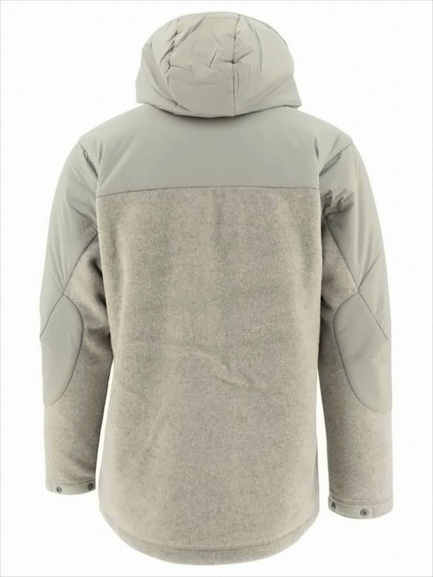 And Wander Two-Tone Padded Casual Jacket With Adjustable Hood