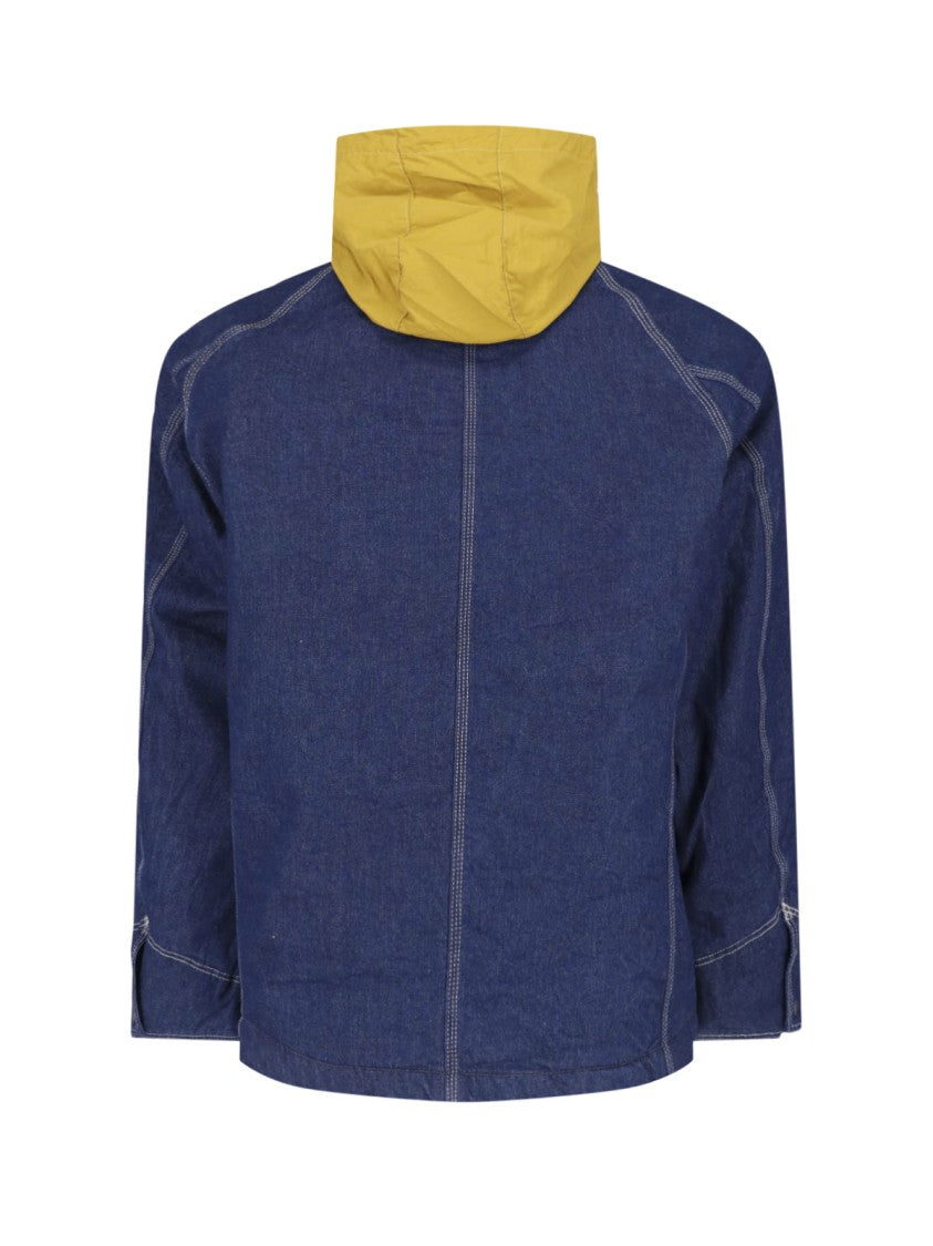 Roy Roger's Blue Chore Raw Denim Hooded Jacket