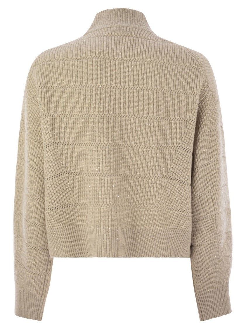 Brunello Cucinelli Cashmere And Wool Turtleneck Sweater