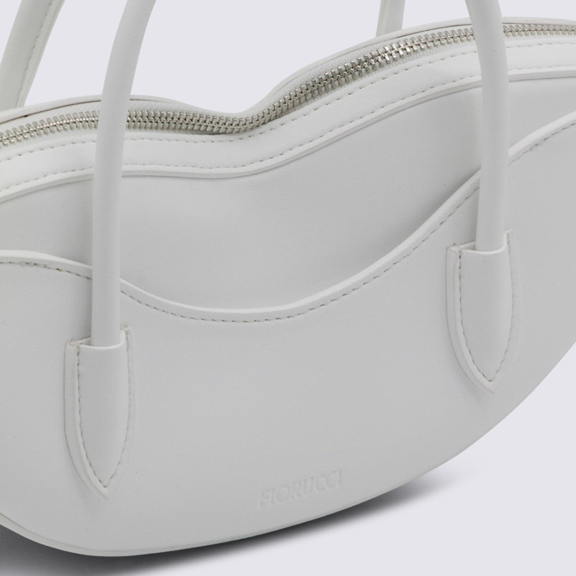 Fiorucci Curved Silhouette Bag With Matte Finish And Embossed Logo