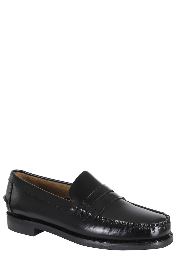 Sebago Dan Black Classic Hand-Stitched Leather Loafers