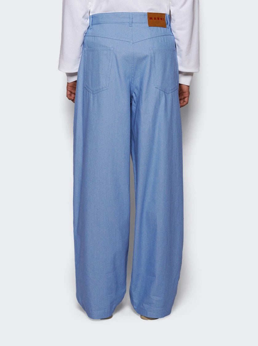Marni Trousers Iris Blue