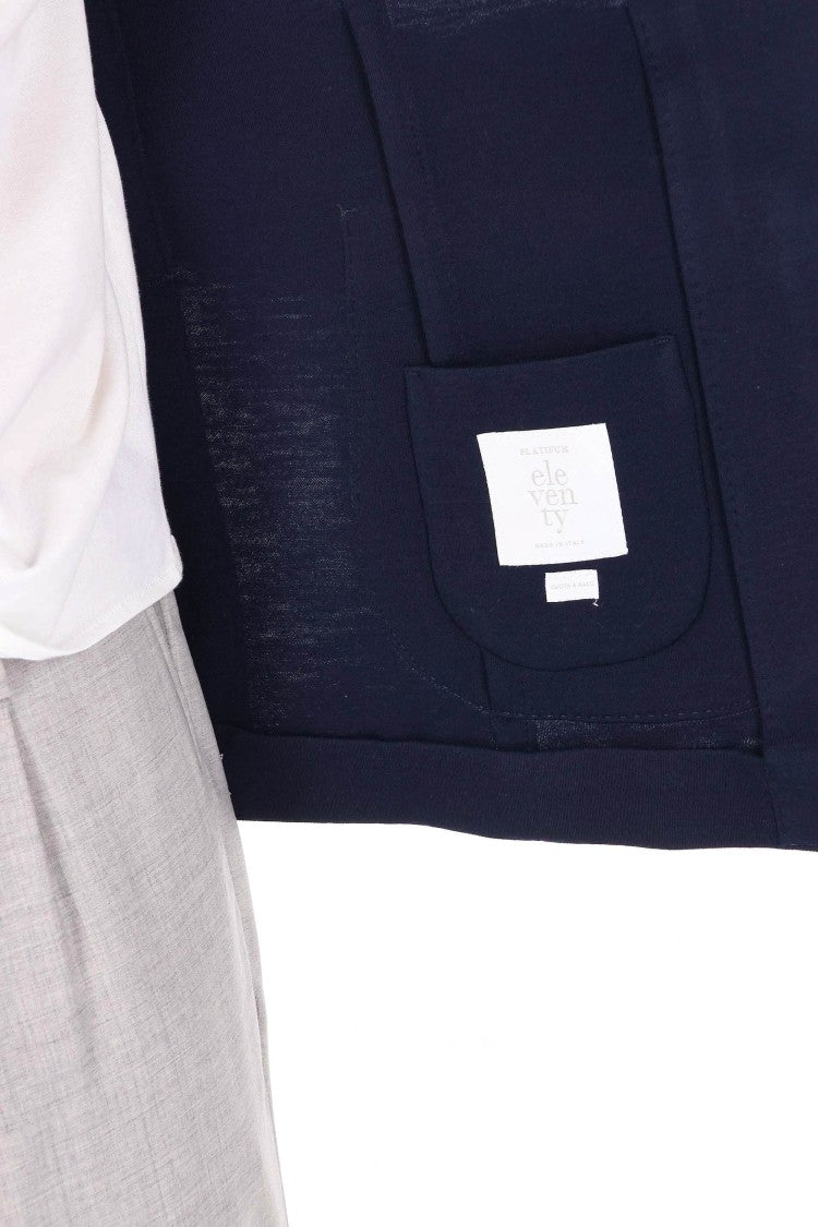 Eleventy Blue Australis Super 150S Wool Blazer