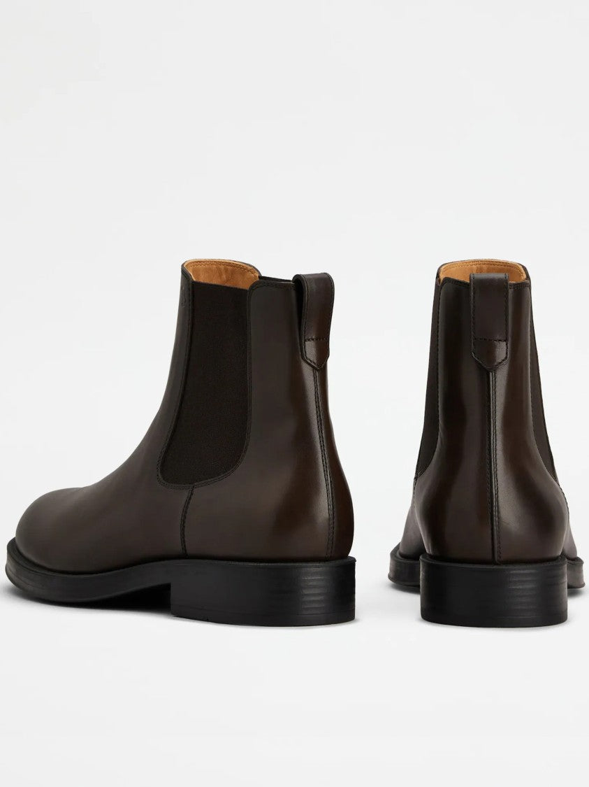Tod's Black Stivaletto Smooth Leather Ankle Boots