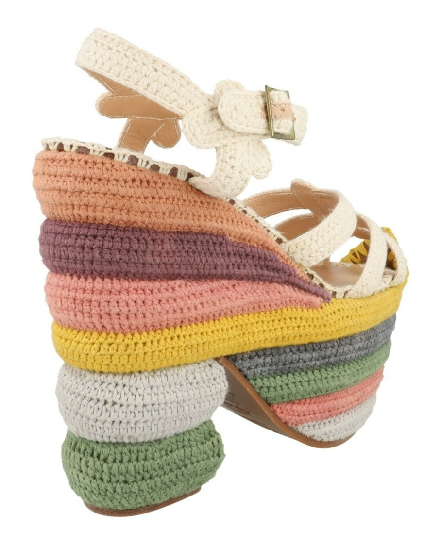 Ferragamo Rainbow Future Platform Sandals