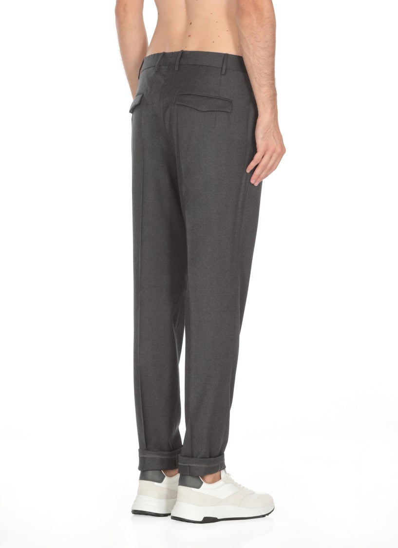 Pt Torino Anthracite Pt Torino Virgin Wool Trousers