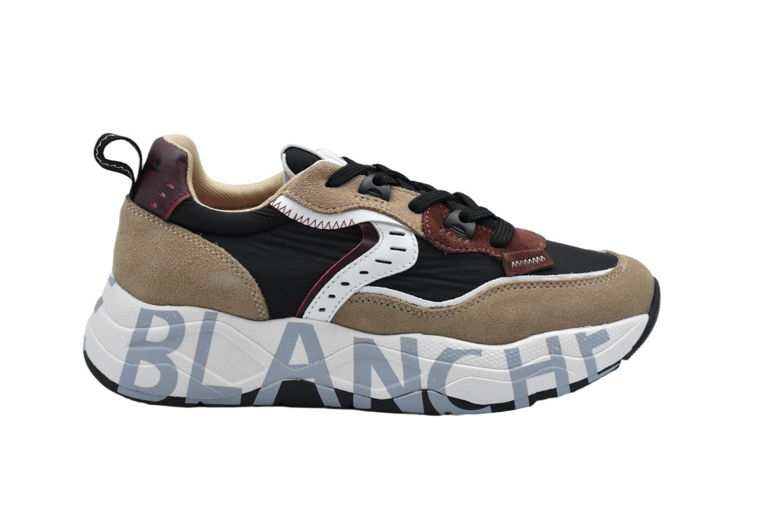 Voile Blanche Timber Brown Low Shoes With Lace-Up Design