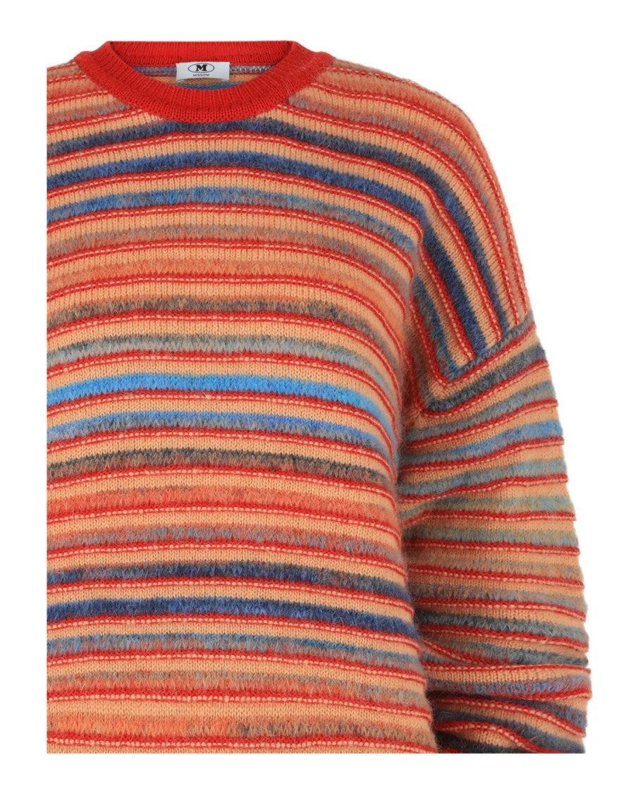 M Missoni Oversized Striped Knit Sweater