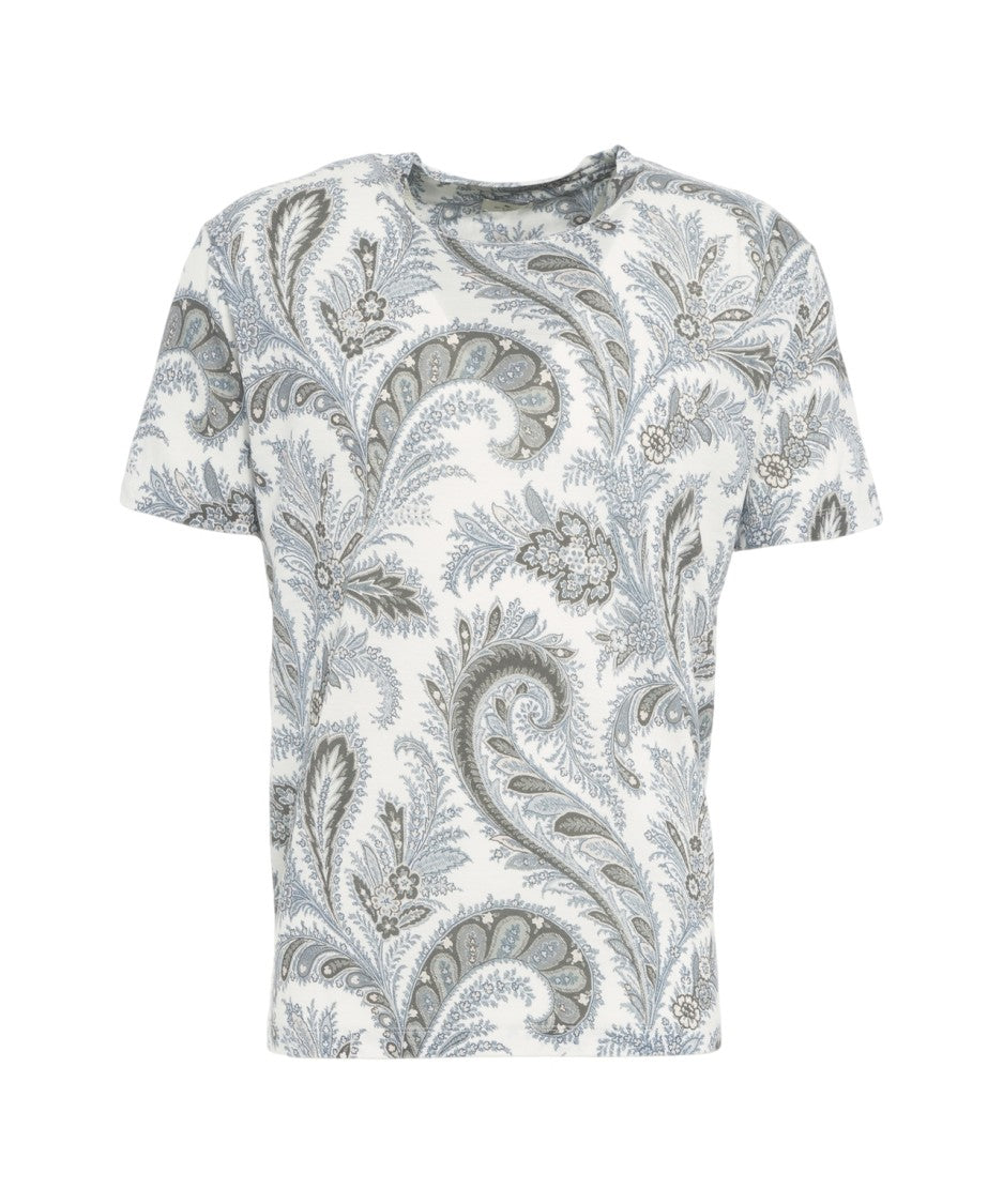 Etro Paisley Print Short-Sleeve T-Shirt