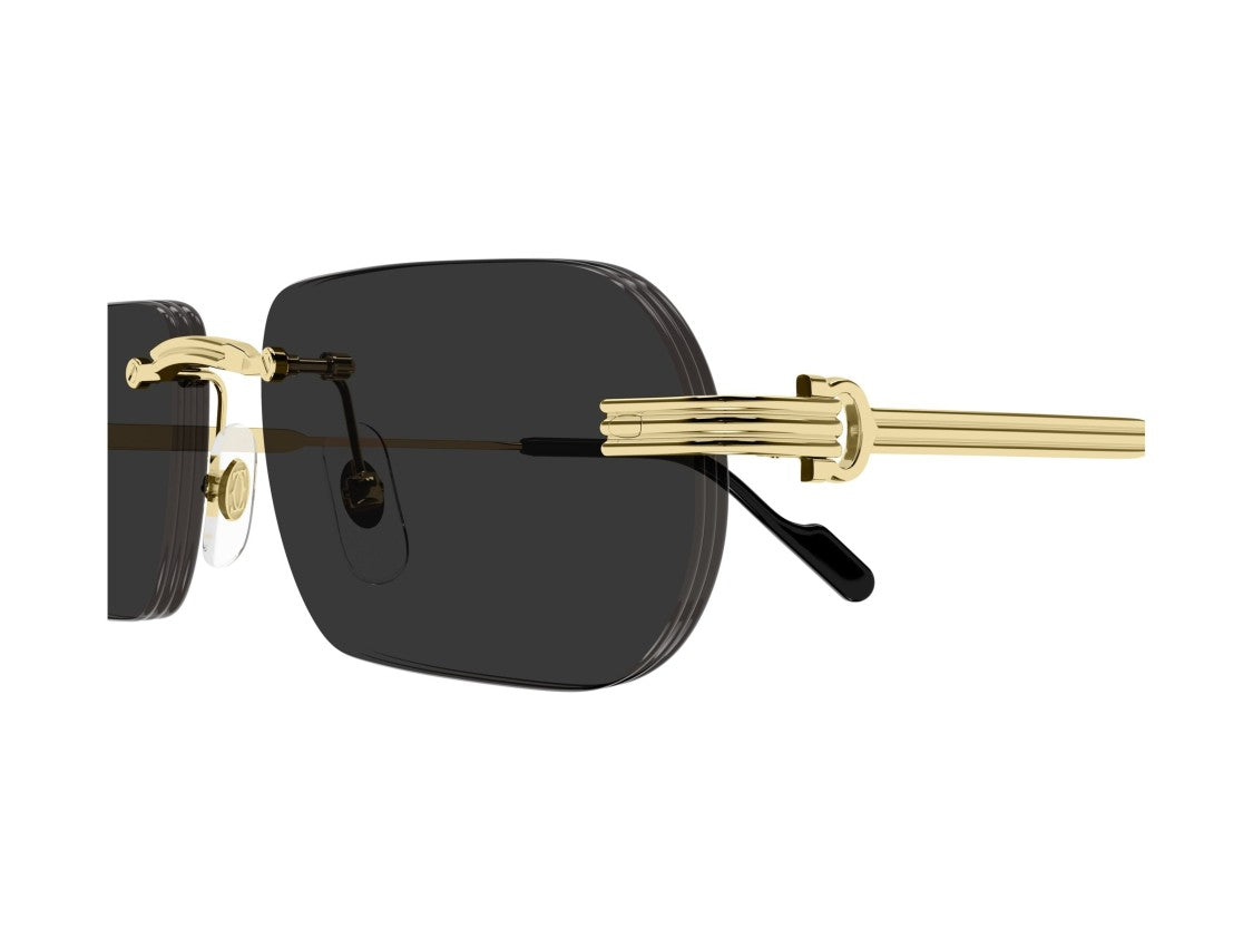 Cartier Gold Ct0577s Rimless Square Sunglasses
