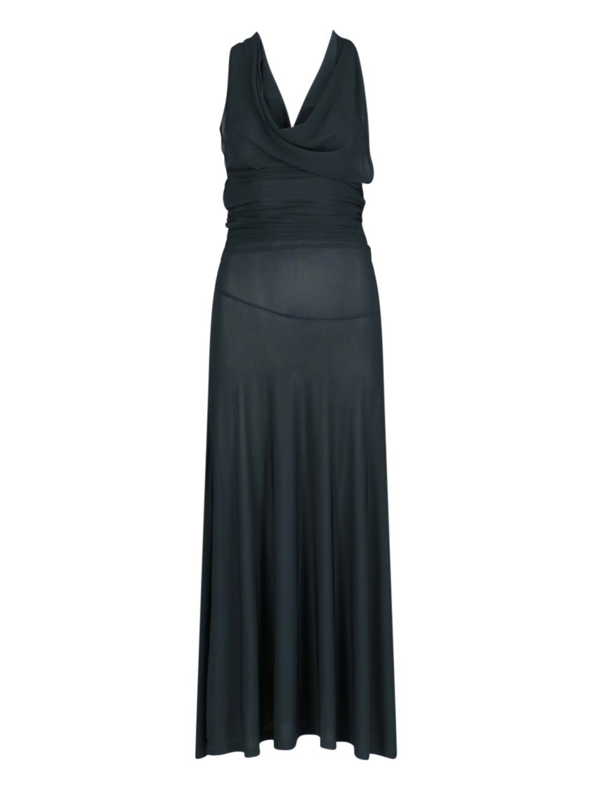 Paloma Wool Wool Halter Maxi Dress – Navy