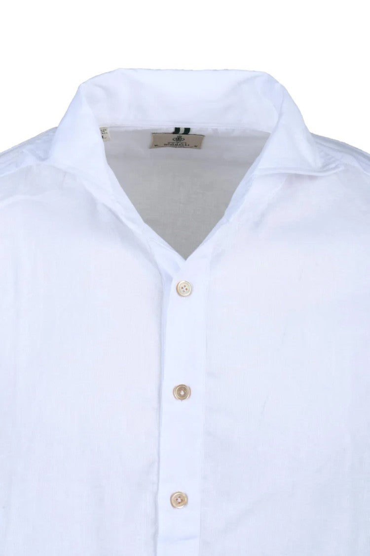 Luigi Borrelli Napoli Cotton Linen Shirt - White