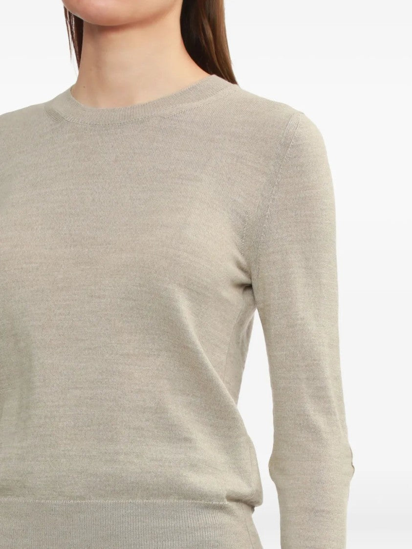 Mm6 By Maison Margiela Elbow-Patch Crew-Neck Sweater