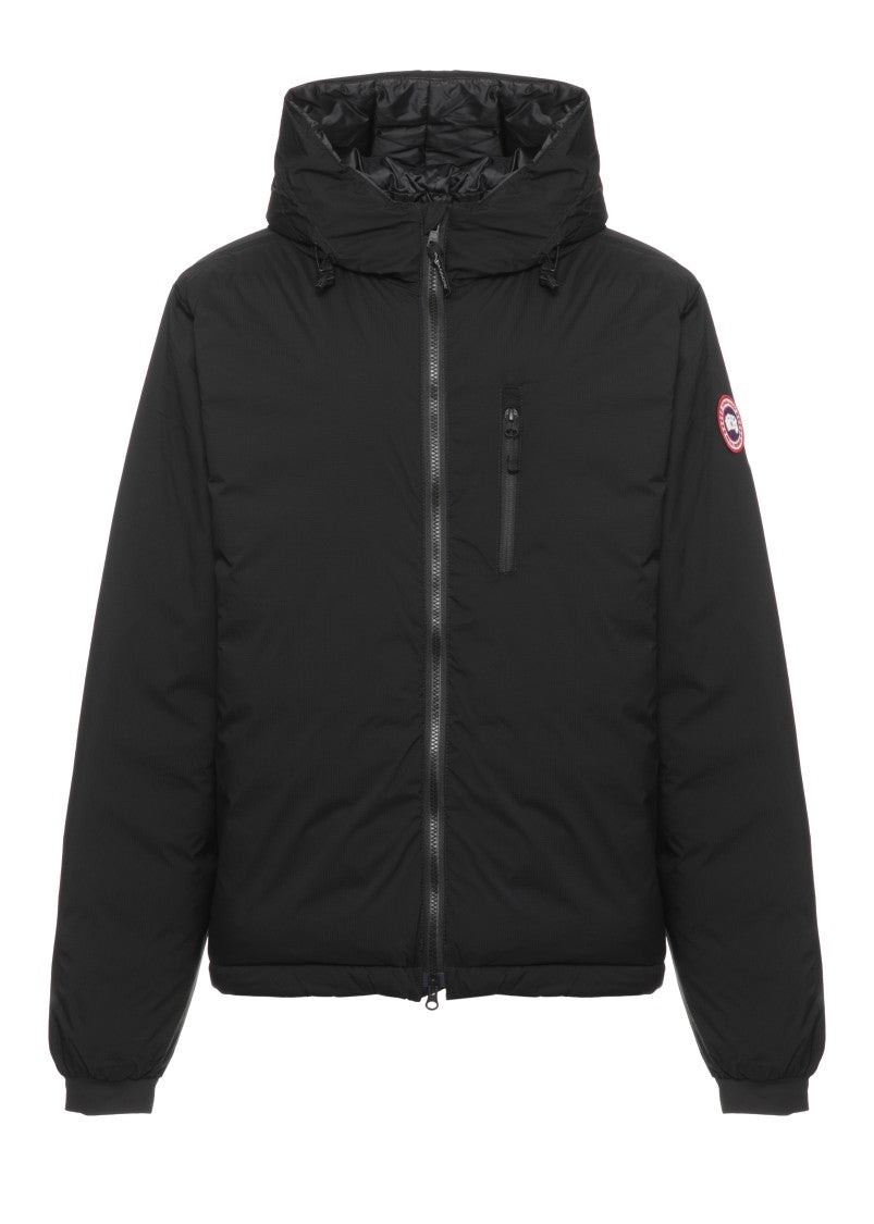 Canada Goose Short Padded Jacket With Adjustable Hood And Functional Pockets