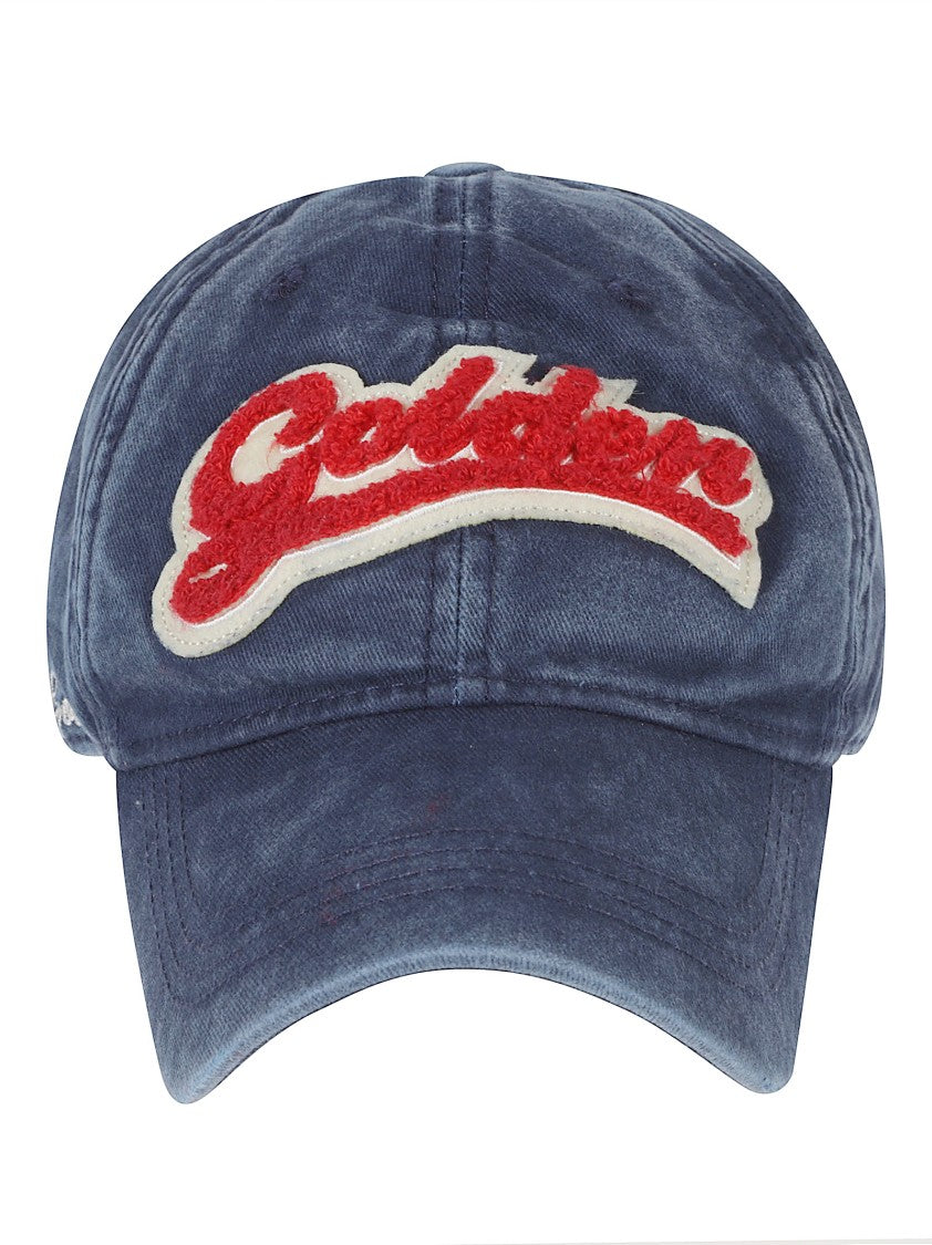 Golden Goose Grey Cotton Journey Baseball Hat