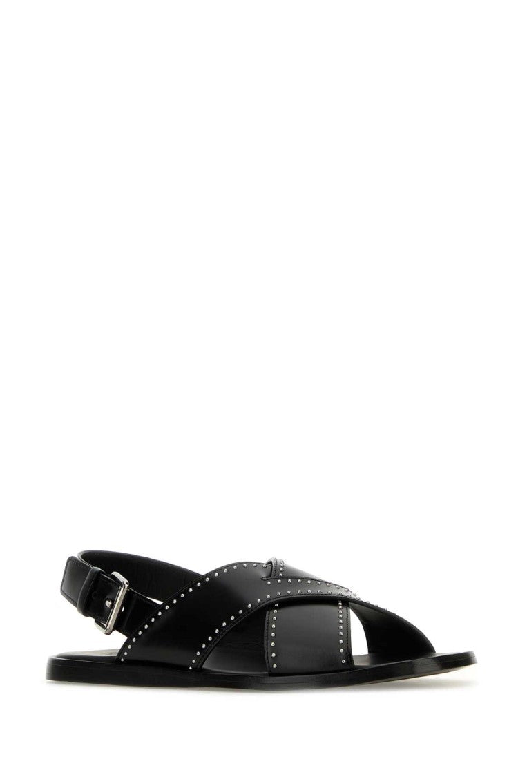 Church's Black Leather Oksana Sandals