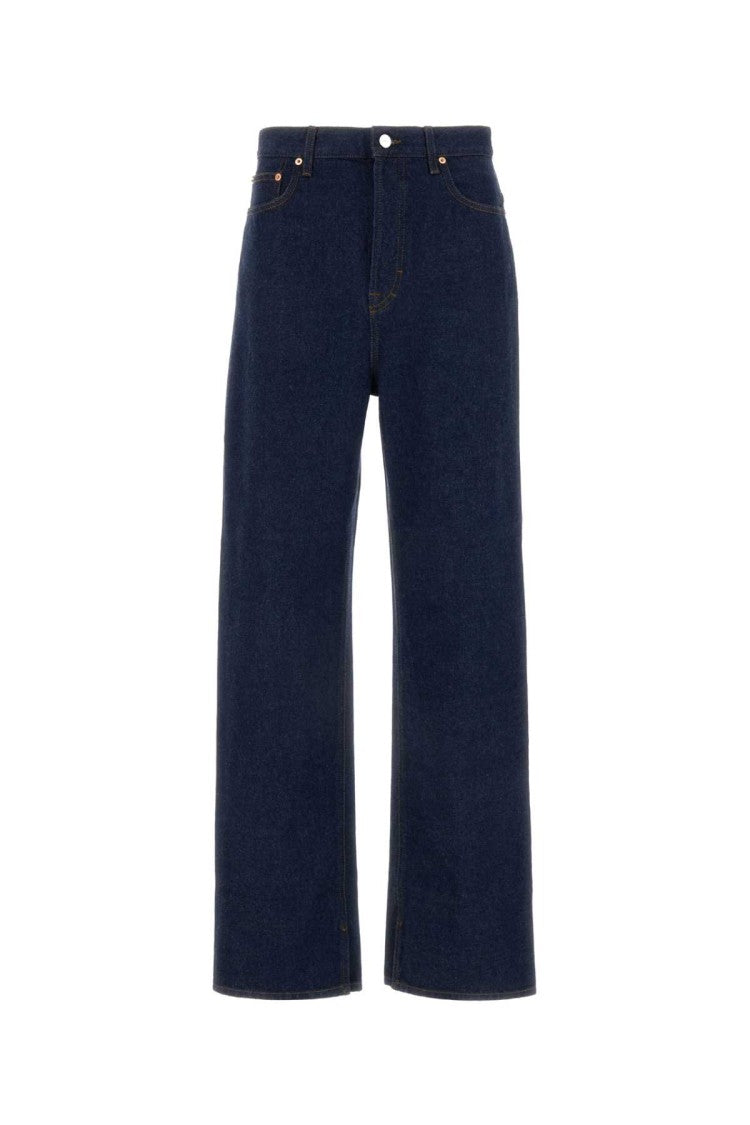 Gucci Blue Denim Wide-Leg Jeans