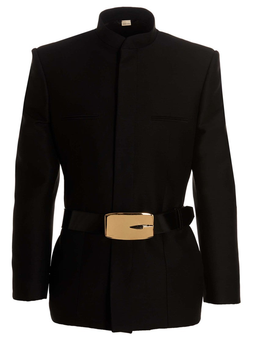 Gucci Mandarin Collar Blazer Jacket