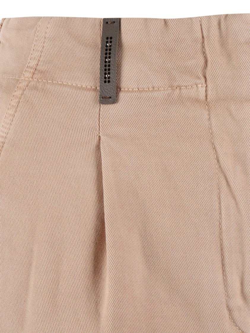 Peserico Cuffed Trousers With Front Pleats