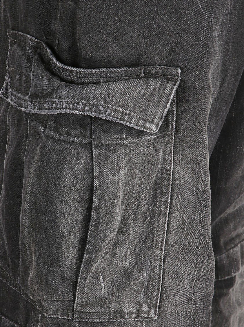 Balenciaga Relaxed Fit Cropped Trousers With Utility Pockets