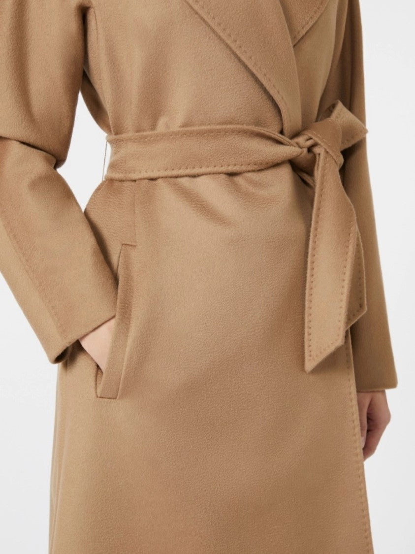 Max Mara Refined Brown Virgin Wool Coat