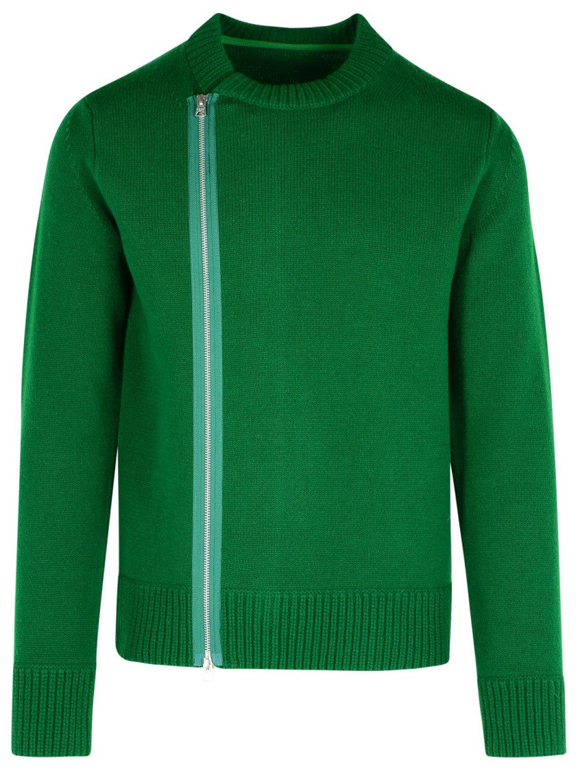 Sacai Green Wool Sweater