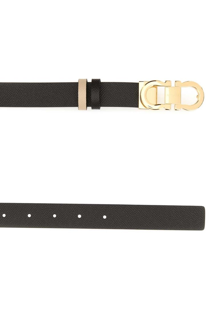 Salvatore Ferragamo Brown Leather Reversible Belt