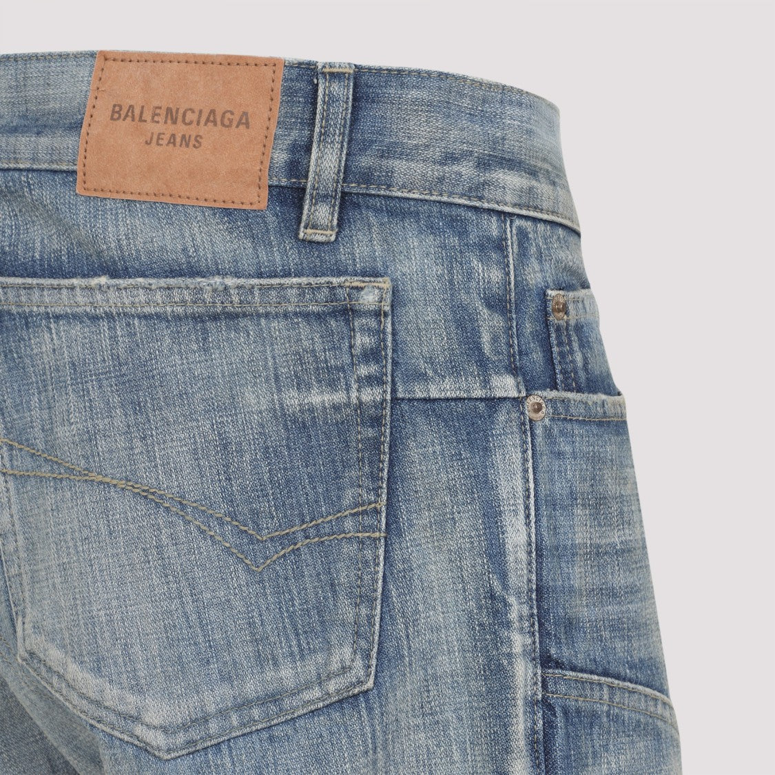 Balenciaga Flared Light Blue Denim Jeans