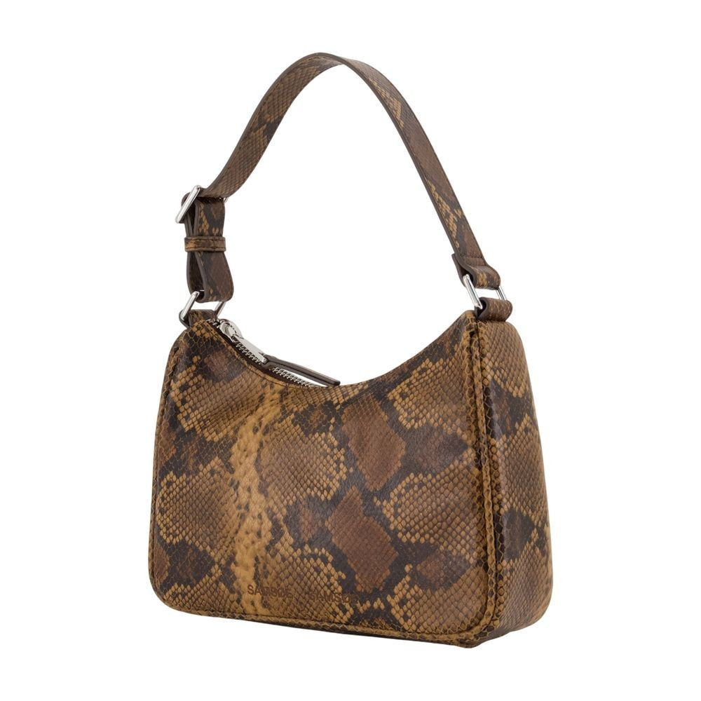 Samsoe Samsoe Compact Snakeskin Pattern Shoulder Bag