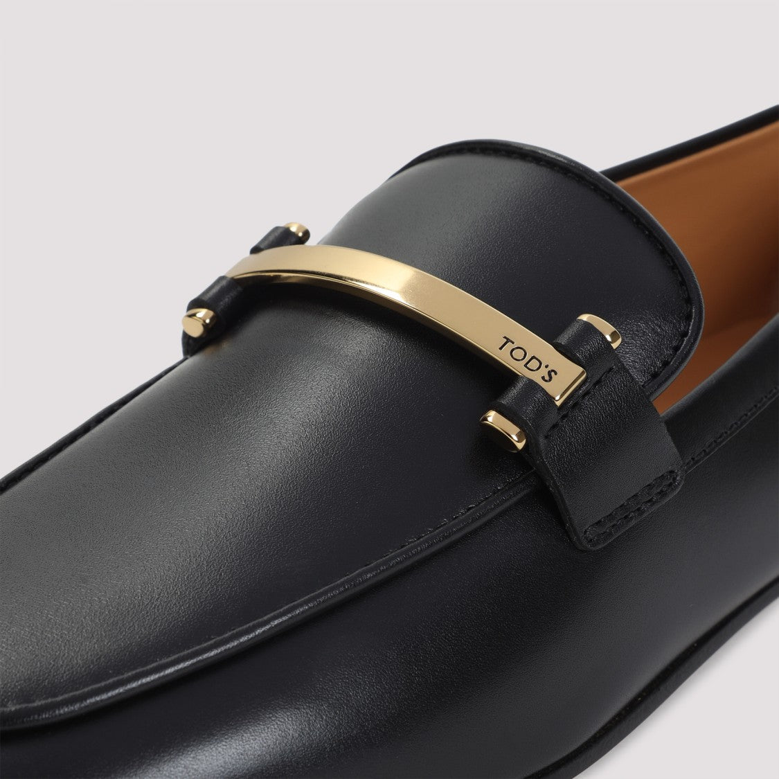 Tod's Black Leather Loafers