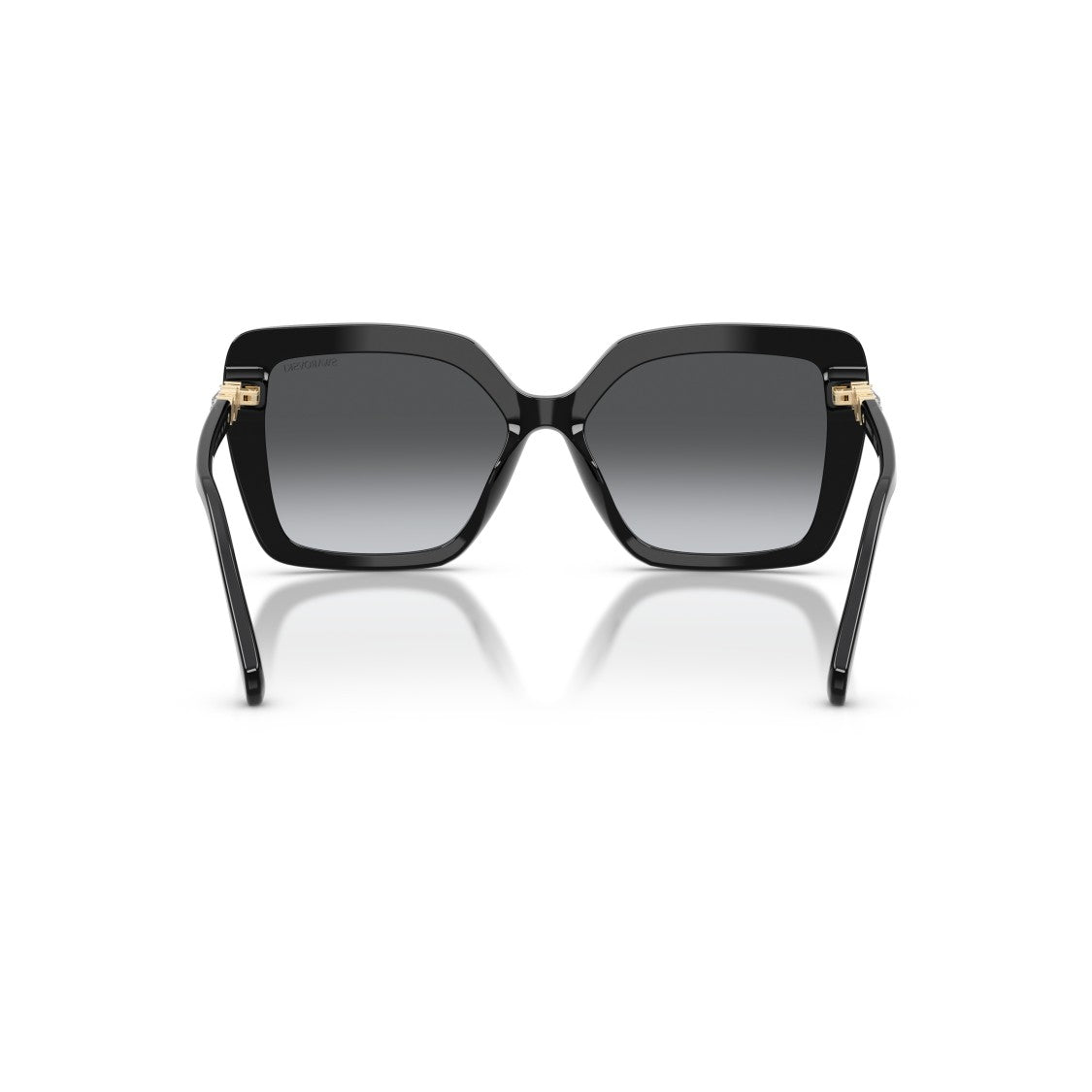 Swarovski 0Sk6049 Oversized Square Sunglasses With Gold Accents