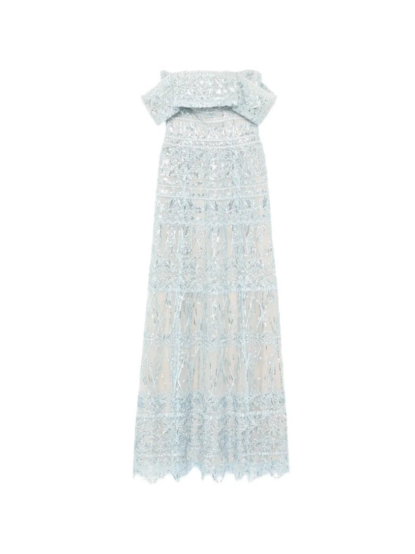 Saiid Kobeisy Beaded Tulle Dress