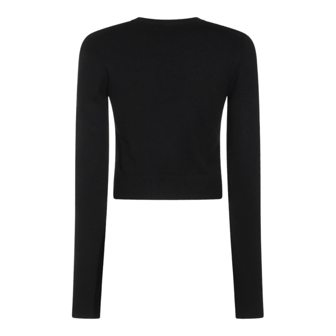 Saint Laurent Black Fitted Crewneck Sweater