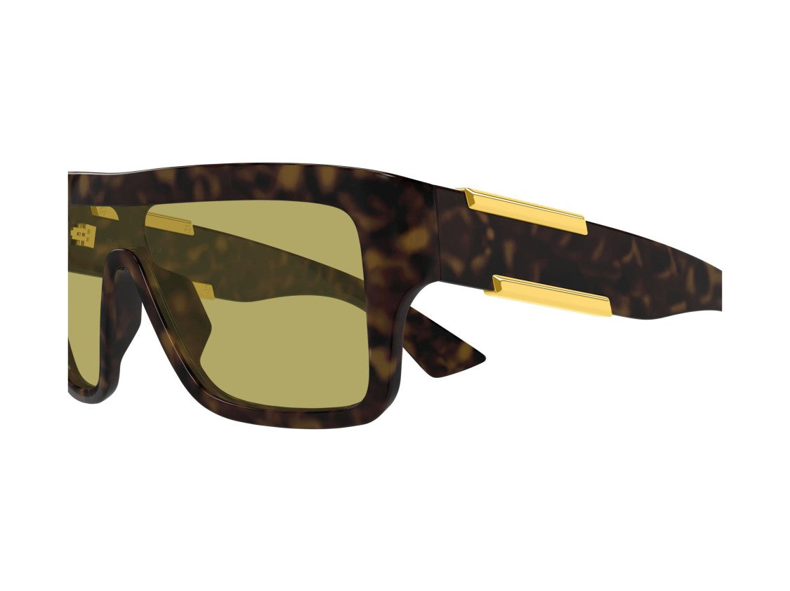 Bottega Veneta Gold Bv1451s Tortoiseshell Oversized Square Sunglasses