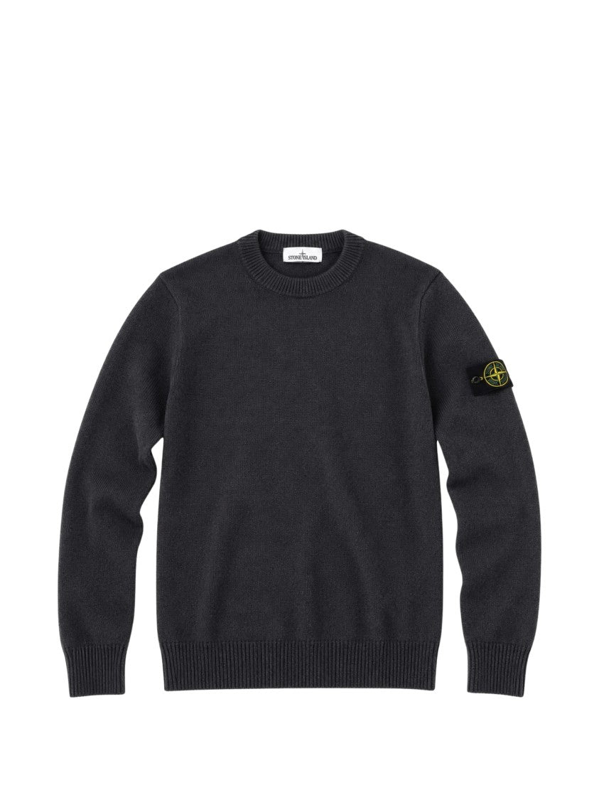 Stone Island Soft Wool-Blend Classic Crewneck Sweater