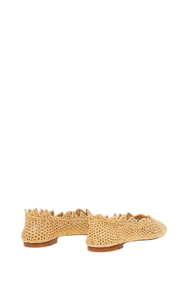 Odissi Raffia Ballet Flats