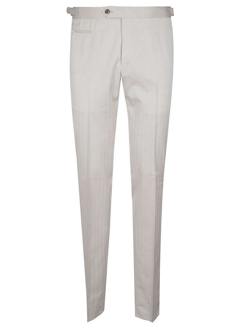 Pt Torino Cotton-Blend Tapered Slim Pants