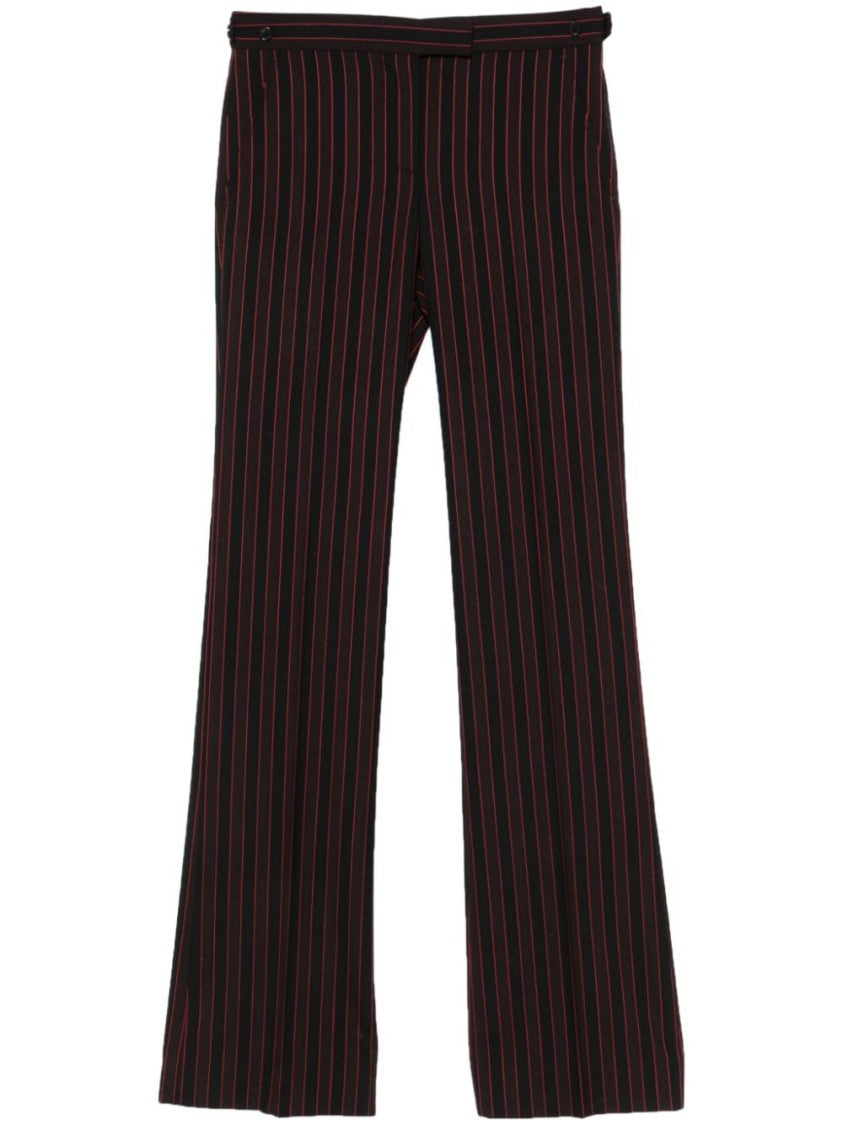 Alexander Mcqueen Black Tailored High-Waist Trousers