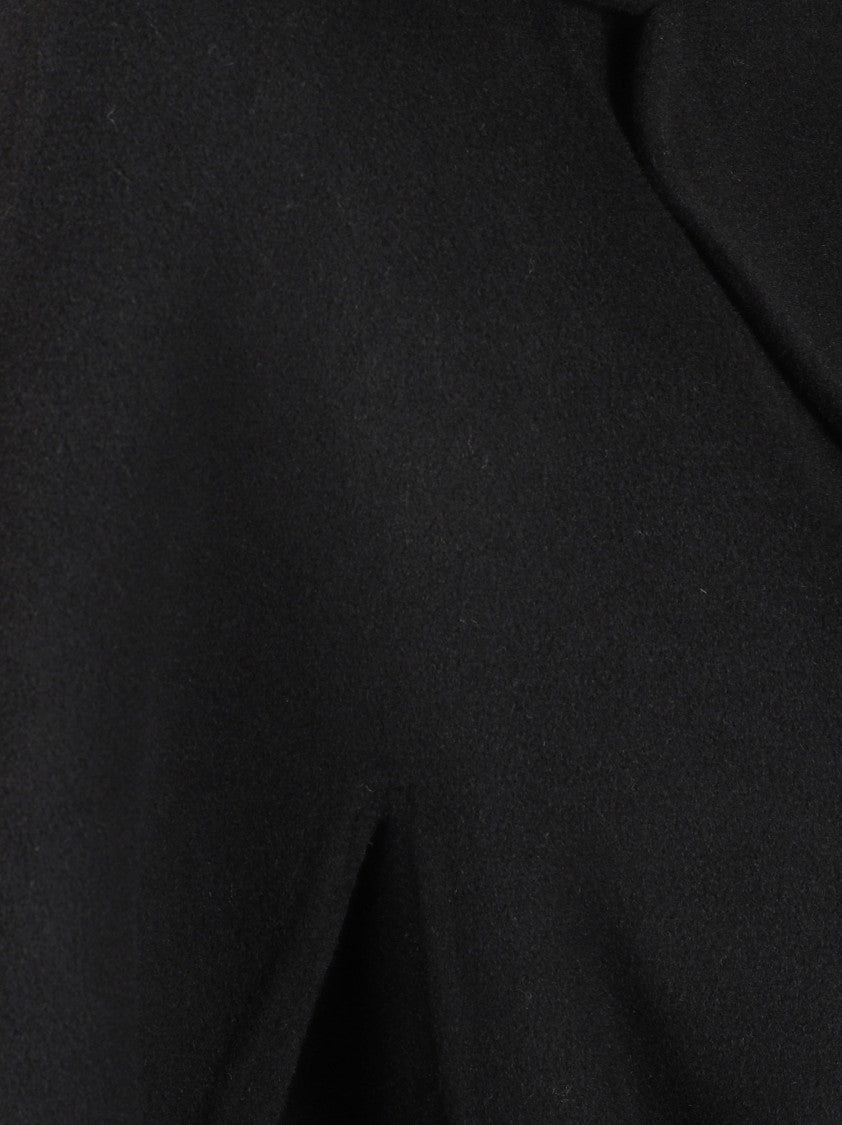 Max Mara Tailored Black Coat With Classic Lapel