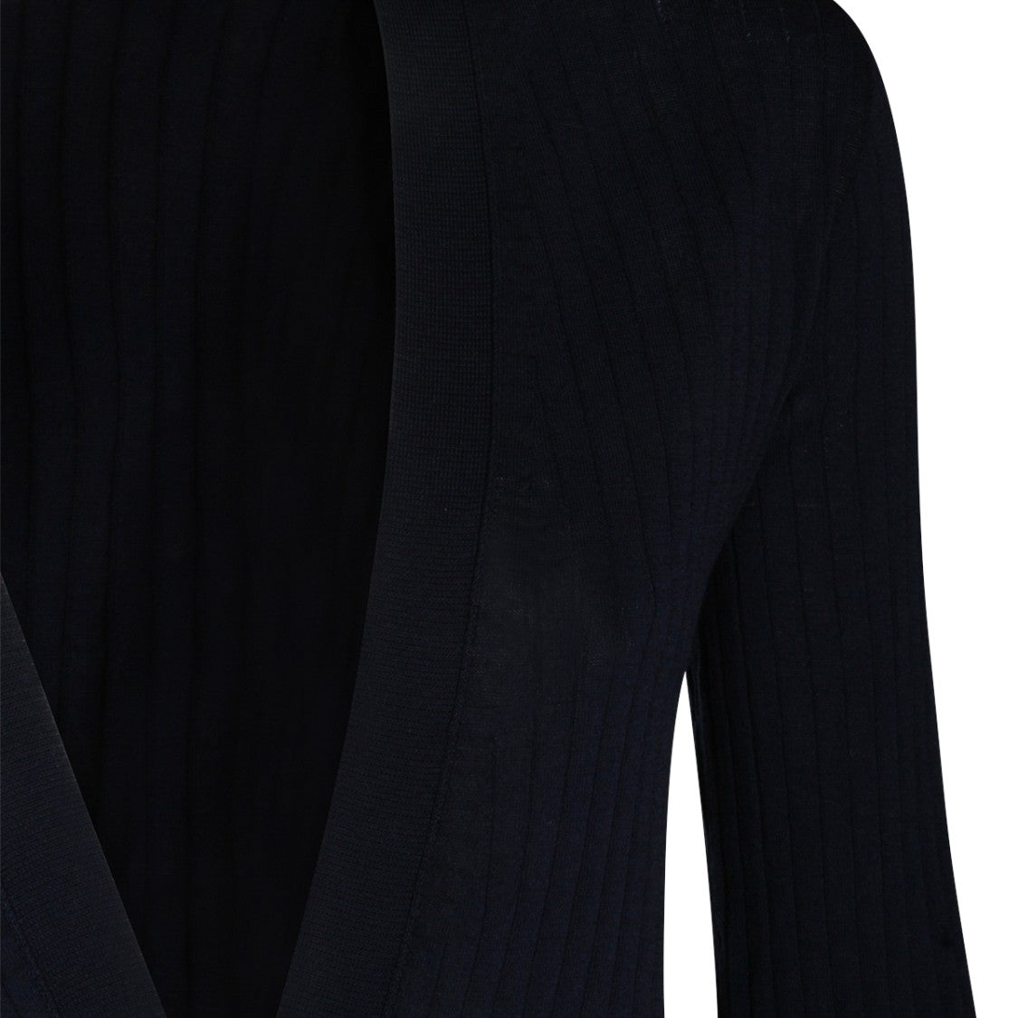 Malo Cotton Knit Sweater With V-Neckline And Ribbed Finish